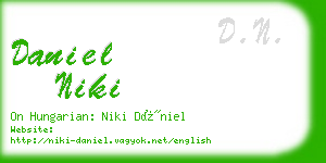 daniel niki business card